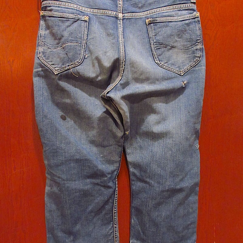 ビンテージ50's○Lee 101Zセンター赤タグ実寸W89cm○211206r3-m