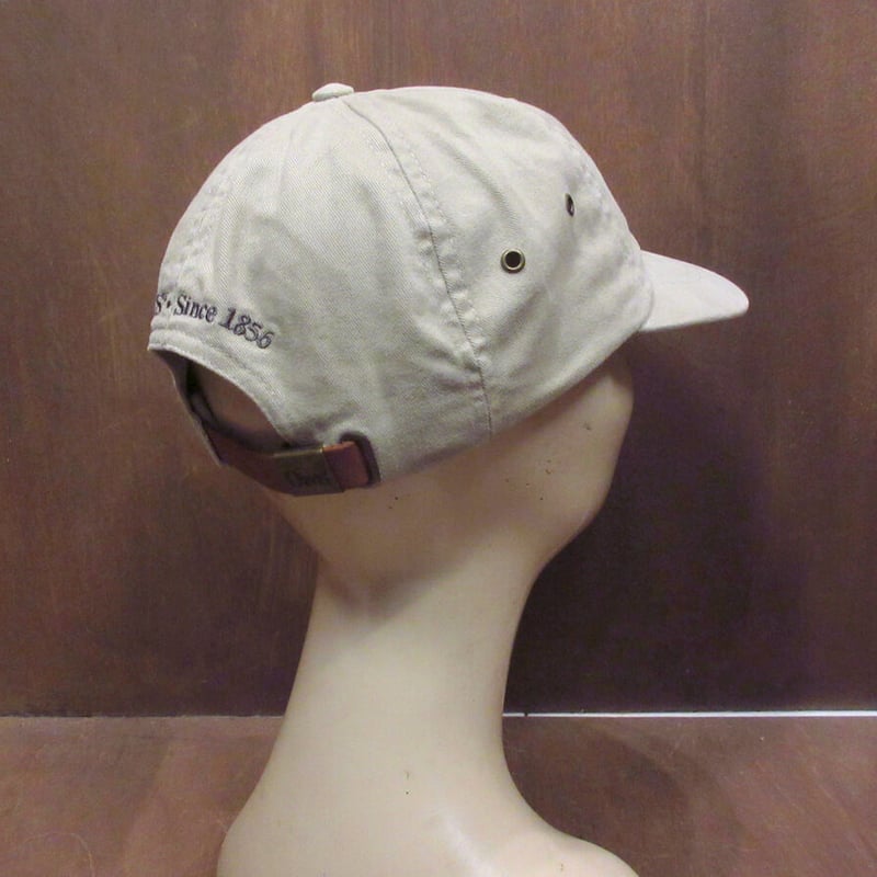 ビンテージ90's○ORVISドッグ刺繍6パネルキャップベージュ