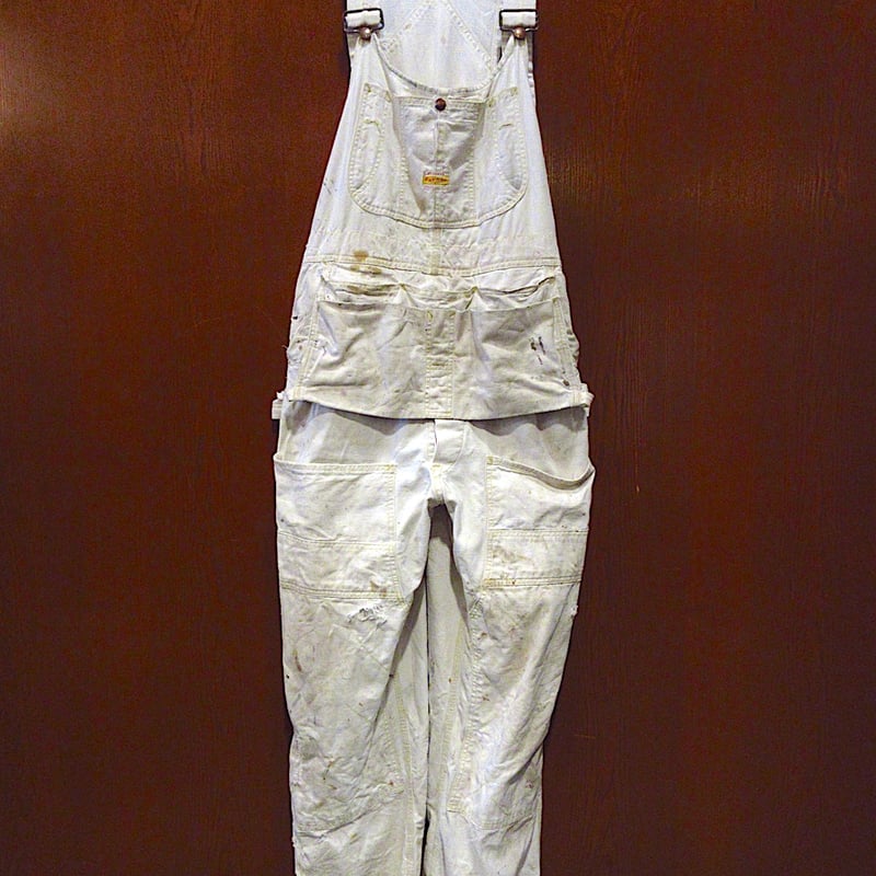 PAYDAY オーバーオール 生成り エプロン ダブルニー 50s 60s PAYDAY オーバーオール 生成り エプロン ダブルニー 50s 60s