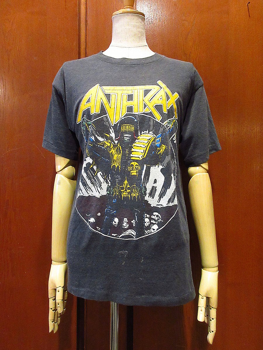 ビンテージ80's○ANTHRAX AMONG THE LIVINGワールドツアーTシャツ○2