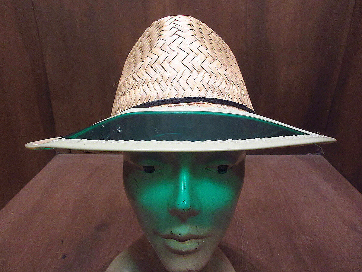 ビンテージ○MADE IN MEXICOフィルム付きストローハット