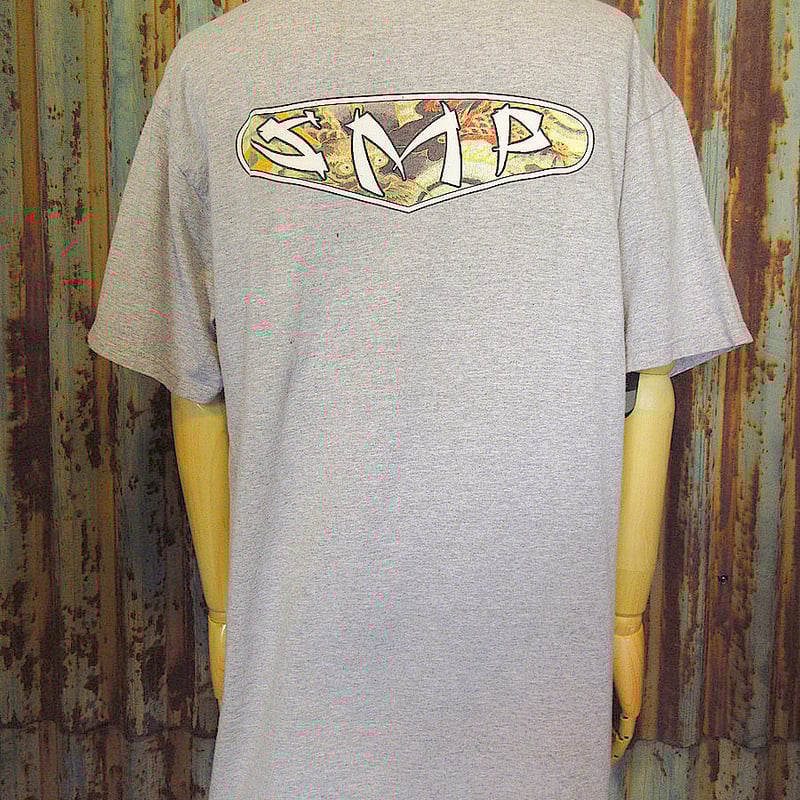 ビンテージ90's○SMPプリントTシャツグレーsize L○240911j5-m ビンテージ90's○SMPプリントTシャツグレーsize L○240911j5-m