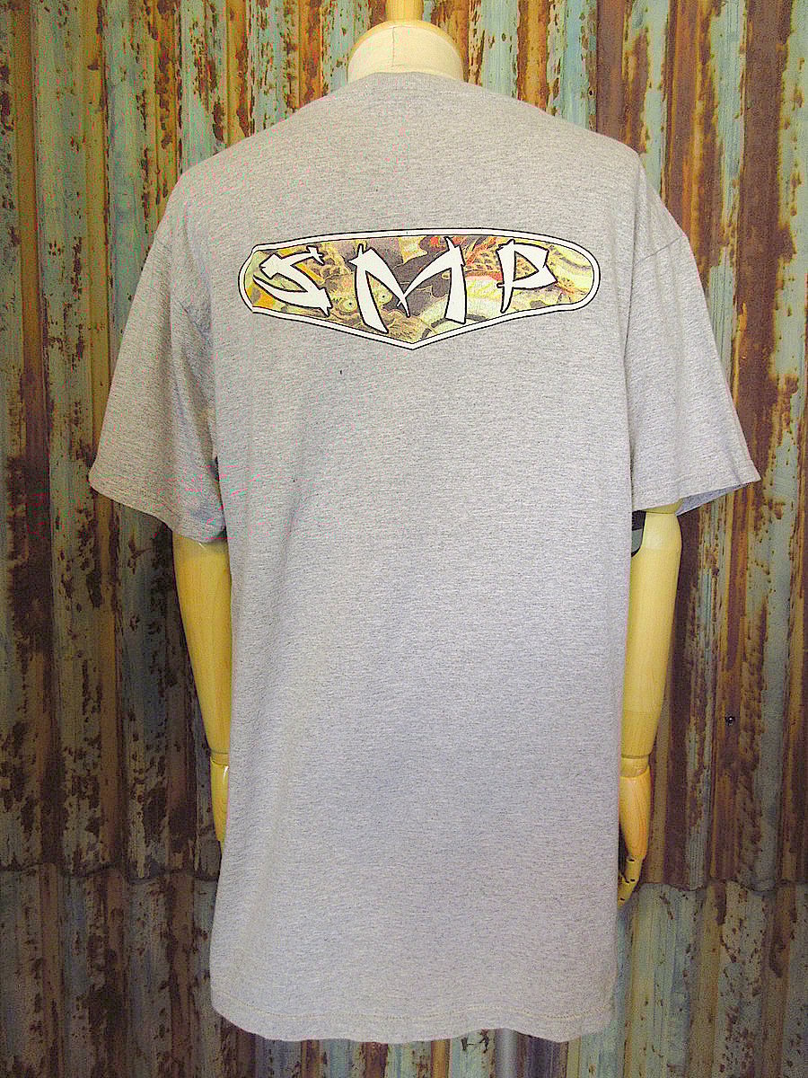 ビンテージ90's○SMPプリントTシャツグレーsize L○240911j5-m ビンテージ90's○SMPプリントTシャツグレーsize L○240911j5-m
