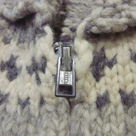 ビンテージ70’s●ノルディックラグランカウチンセーター●221224s3-m-cow 1970sジップアップショールカラーニットカーディガン