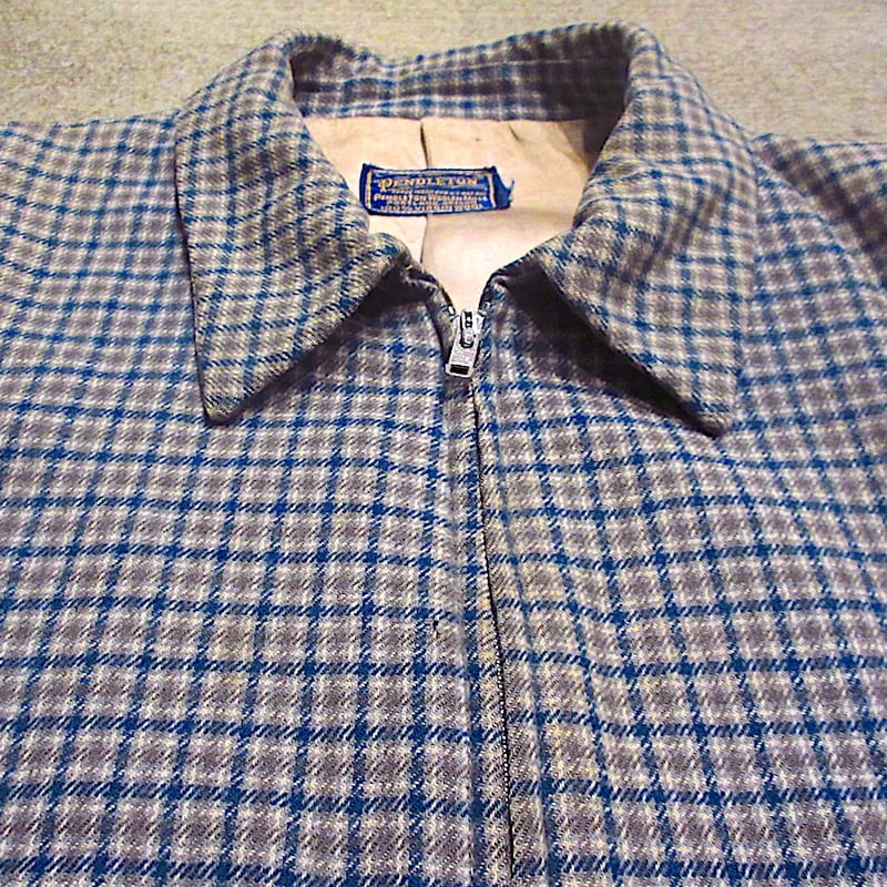 ビンテージ50's○PENDLETONチェックウールスポーツジャケット