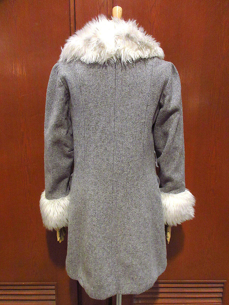 ビンテージ70's○Searsレディースフェイクファーショールカラー ビンテージ70's○Searsレディースフェイクファーショールカラー