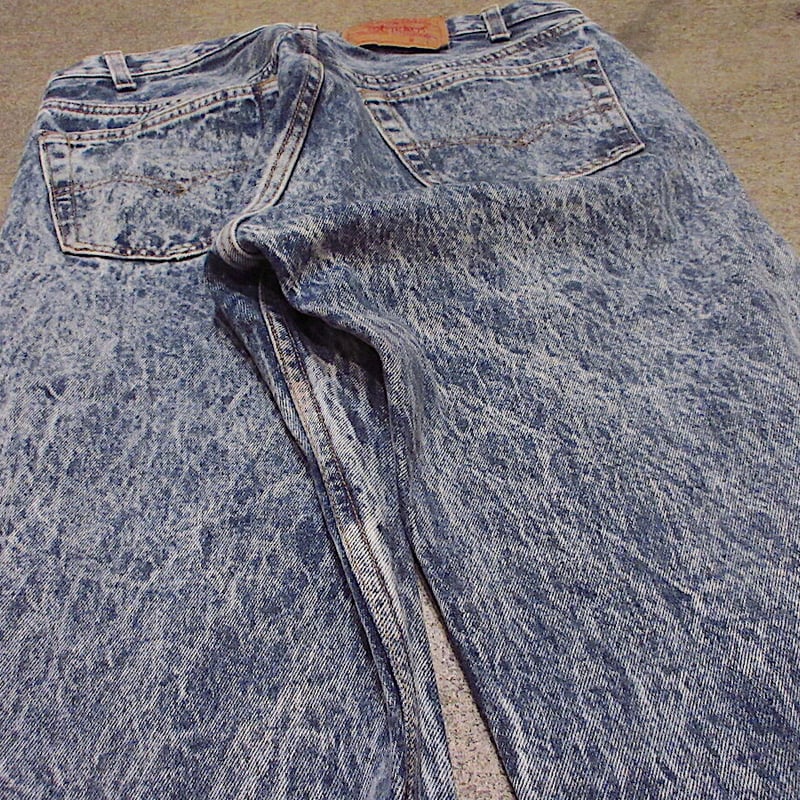 ビンテージ80's○Levi's 501ケミカルウォッシュ実寸W80cm○211111r3-m