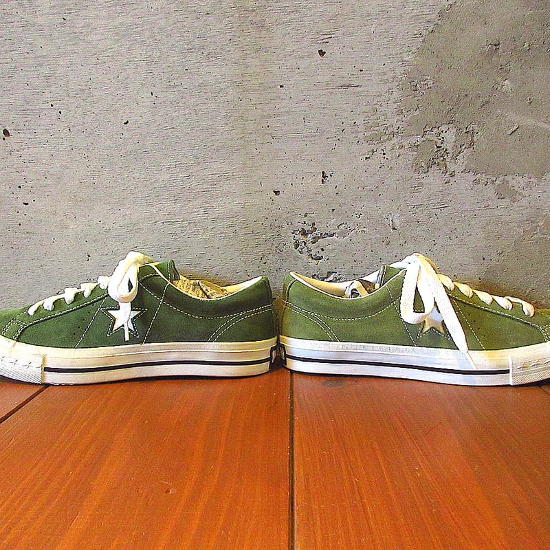 ビンテージ90's○DEADSTOCK CONVERSE ONE STARアボカド/ホワイトs ビンテージ90's○DEADSTOCK CONVERSE ONE STARアボカド/ホワイトs