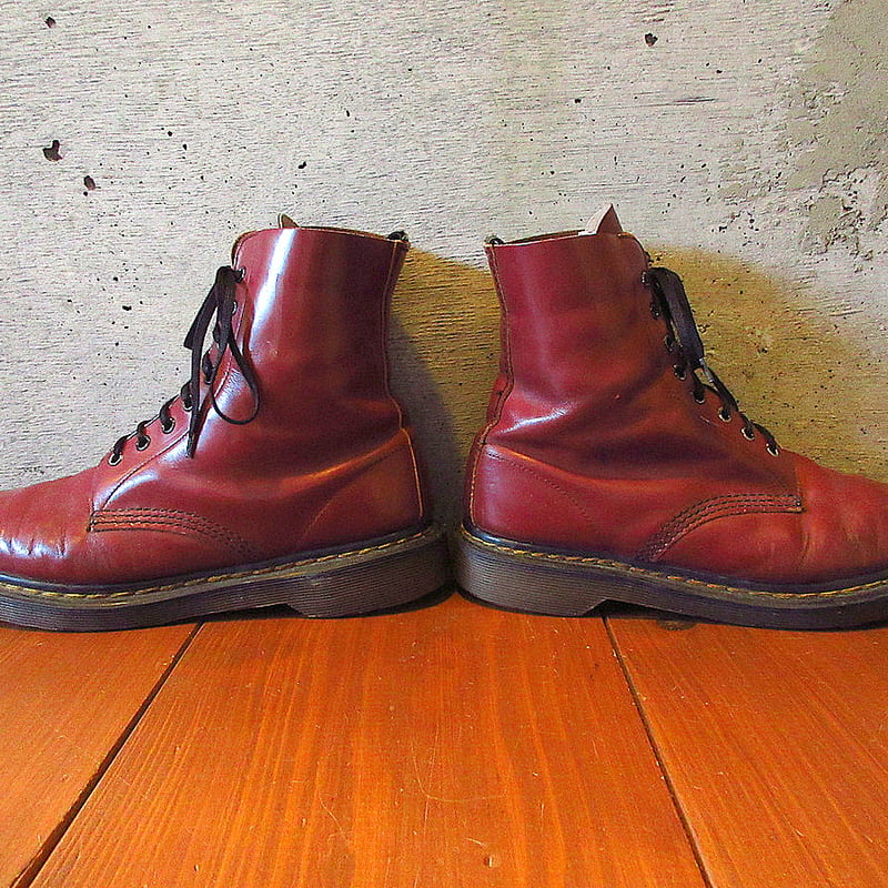 ビンテージ MADE IN ENGLAND Dr.Martens 8ホールブーツ チェリーレッ