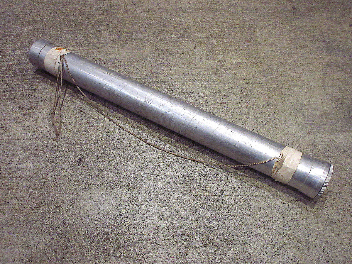 【希少】1983年 当時物 レトロ ロッド 専用ケース付き ビンテージ-70's○フィッシングロッドケース○230214k5-otclct