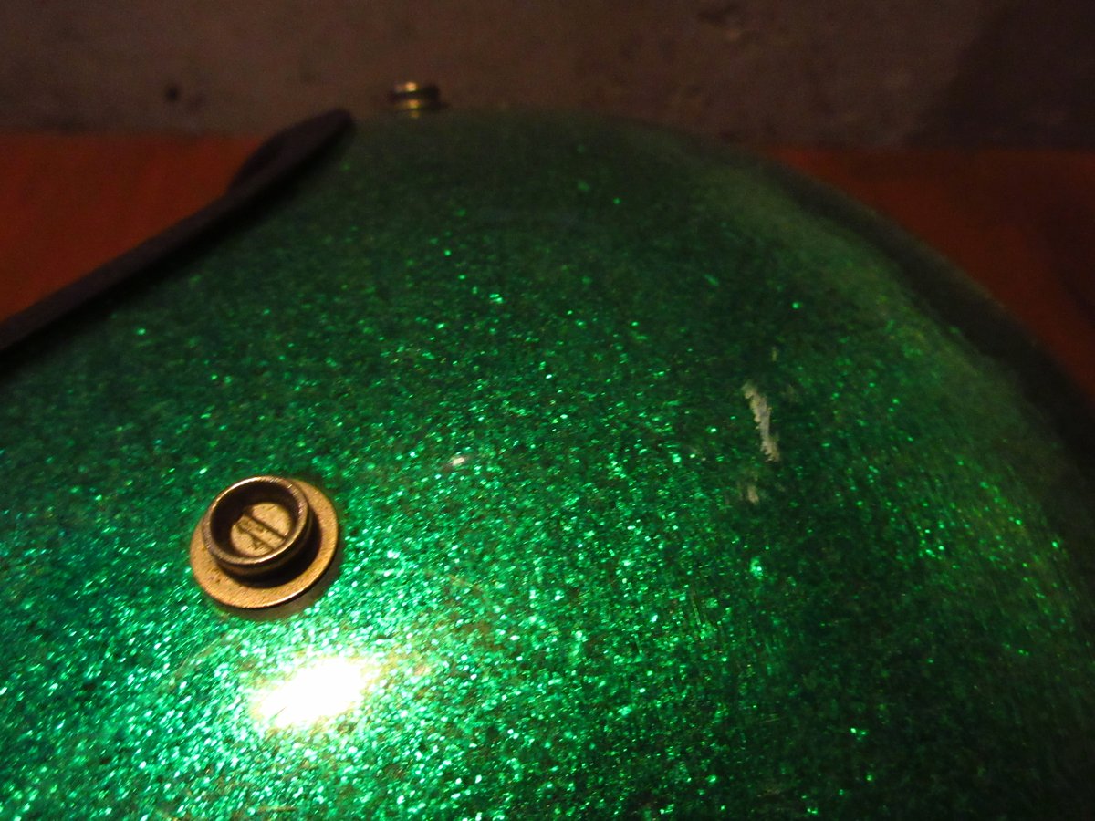 ビンテージ60's○GRANT GP-2ジェットヘルメット メタリックグリーン