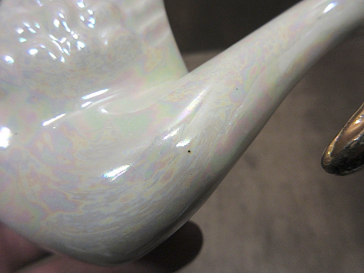 ビンテージ○スワンモチーフセラミックプランター○251009z6-otclct