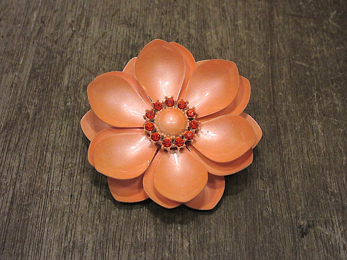 ◎251122◎ブローチ ビンテージ60's70's○フラワーブローチ○251122n7-brc花レトロ