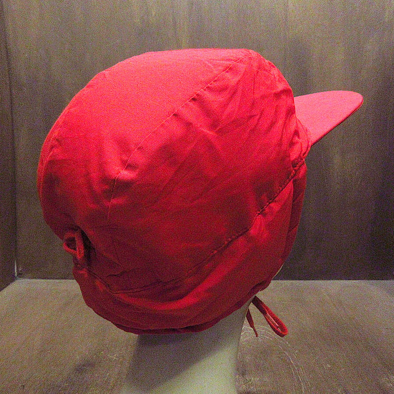 ビンテージ80's○Eddie Bauerダウンキャップ赤size XL○230106k1-m
