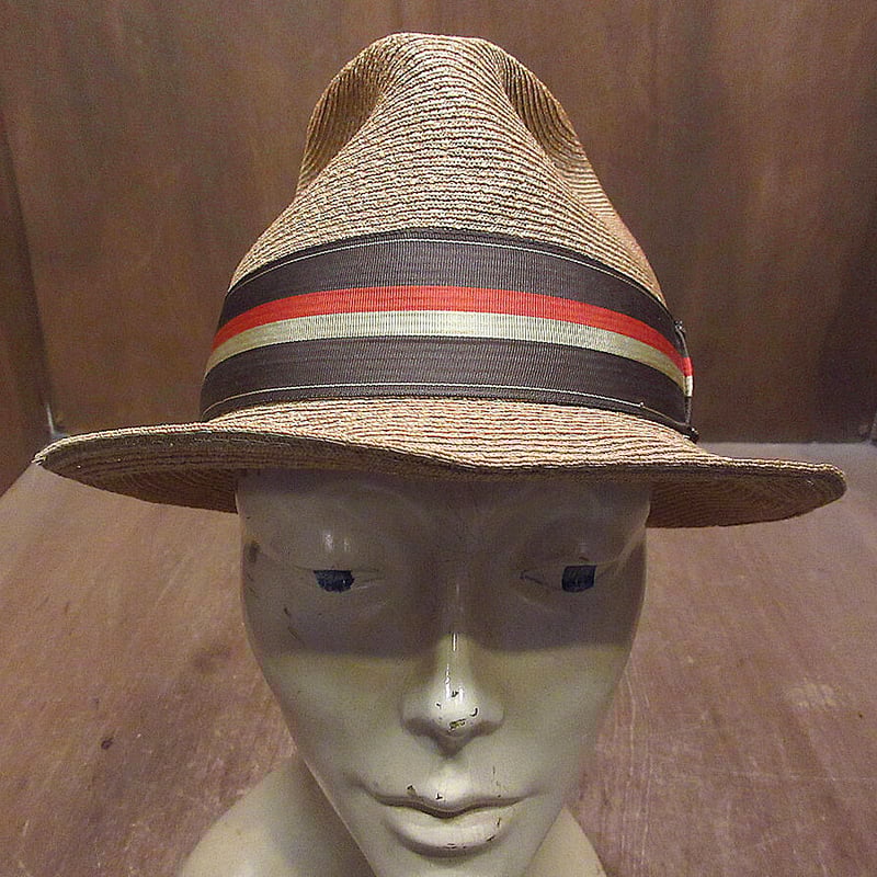ビンテージ60's○Churchillストローハットsize 7 1/4○230426i5-m ビンテージ60's○Churchillストローハットsize 7 1/4○230426i5-m