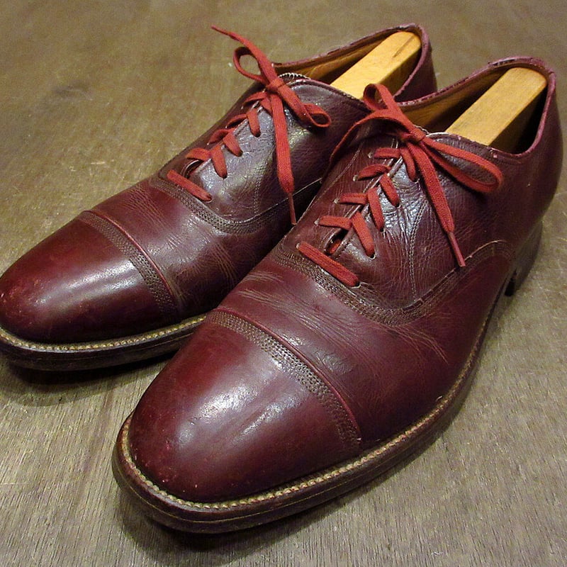 ビンテージ40's50's○FLORSHEIM内羽根式ストレートチップ
