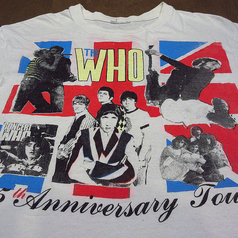 ビンテージ80's○THE WHO 25th Anniversary Tour両面プリントTシ
