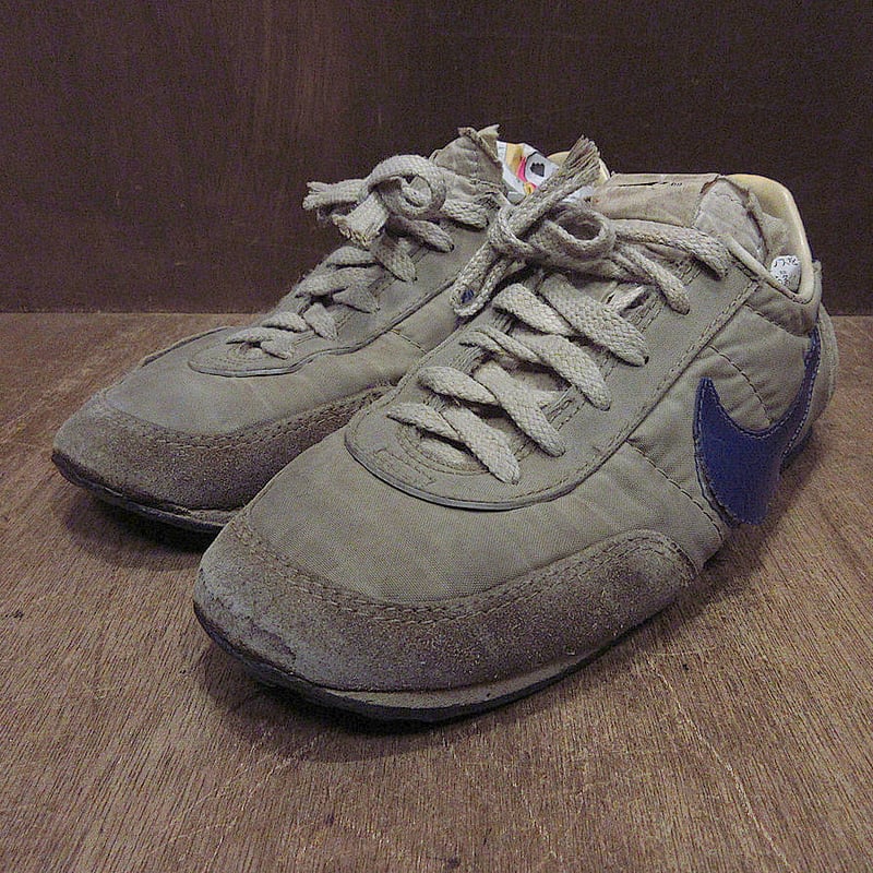 ビンテージ70's○NIKEワッフルレーサーグレー×ネイビーsize 4 1/2○240622...