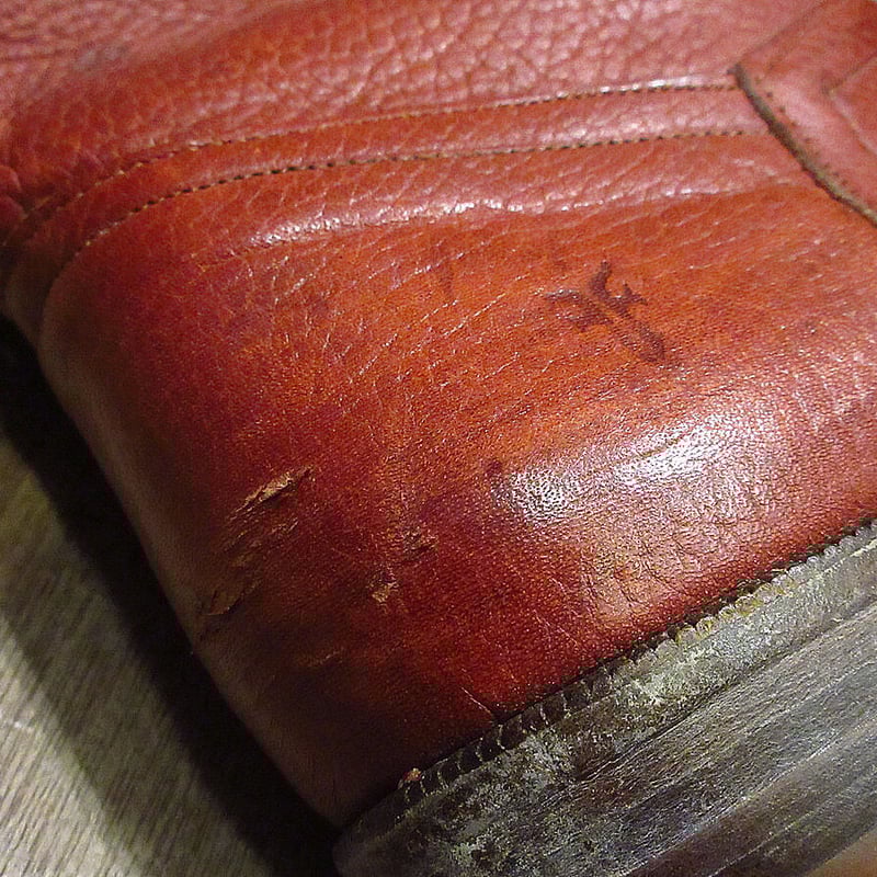 ビンテージ○FRYEレディースウエスタンブーツ赤茶size 8 1/2 M
