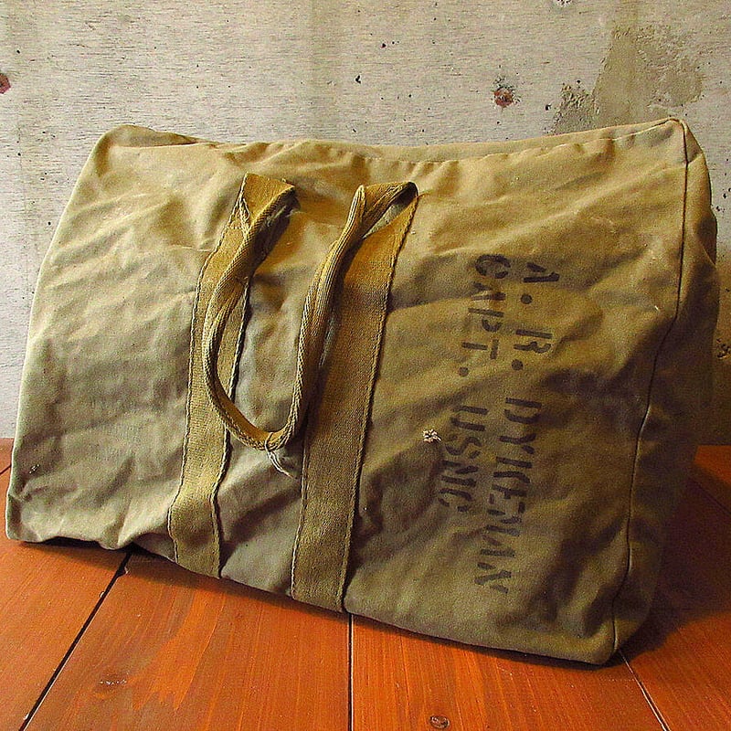 us navy パラシュートトラベリングバッグ ヴィンテージ ミリタリー 40年代 40s アメリカ軍 米軍 カーキ PARACHUTE TRAVELING BAG