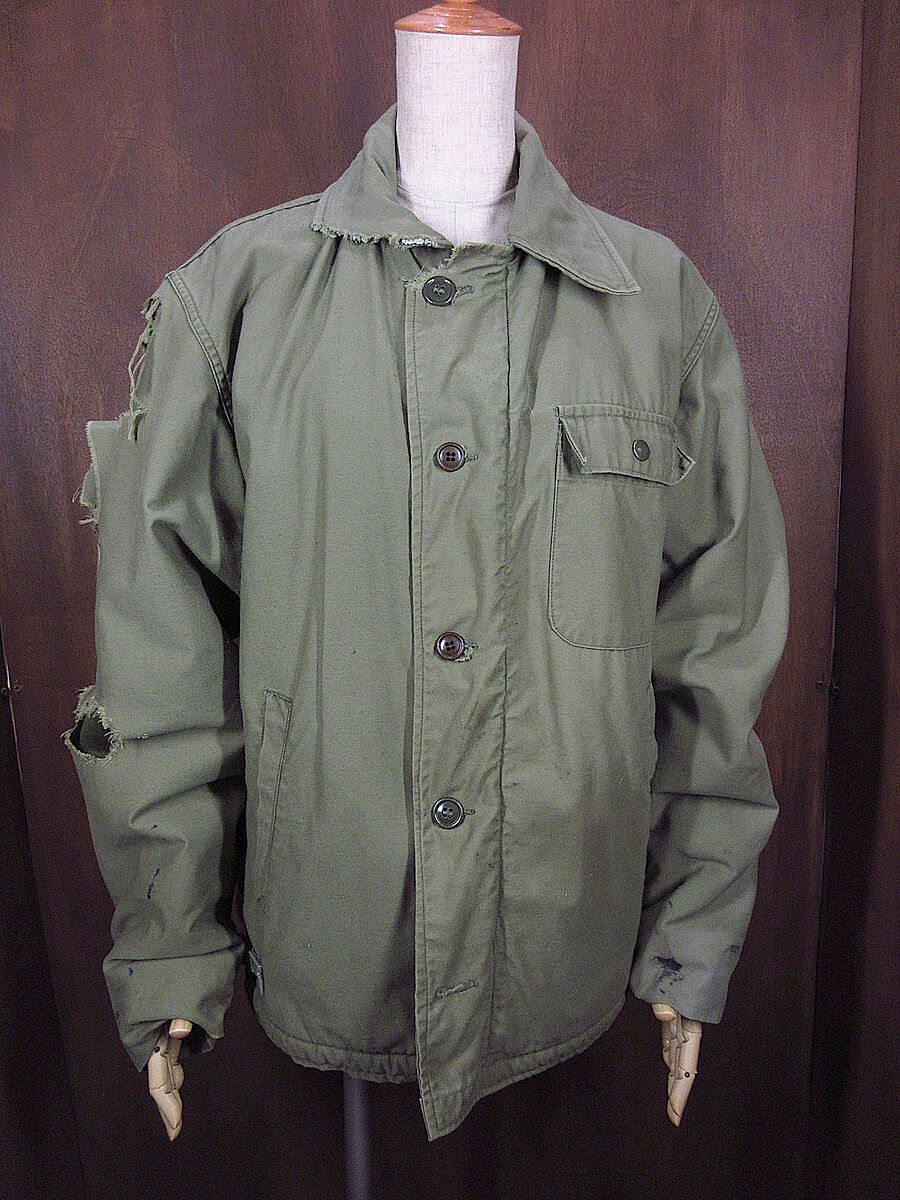 ビンテージ70's U.S.NAVY A-2デッキジャケットsize M 231018j3-m...