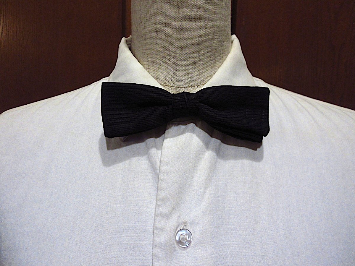 ビンテージ~60's○クリップ式蝶ネクタイ黒○251019n5-bwtブラック
