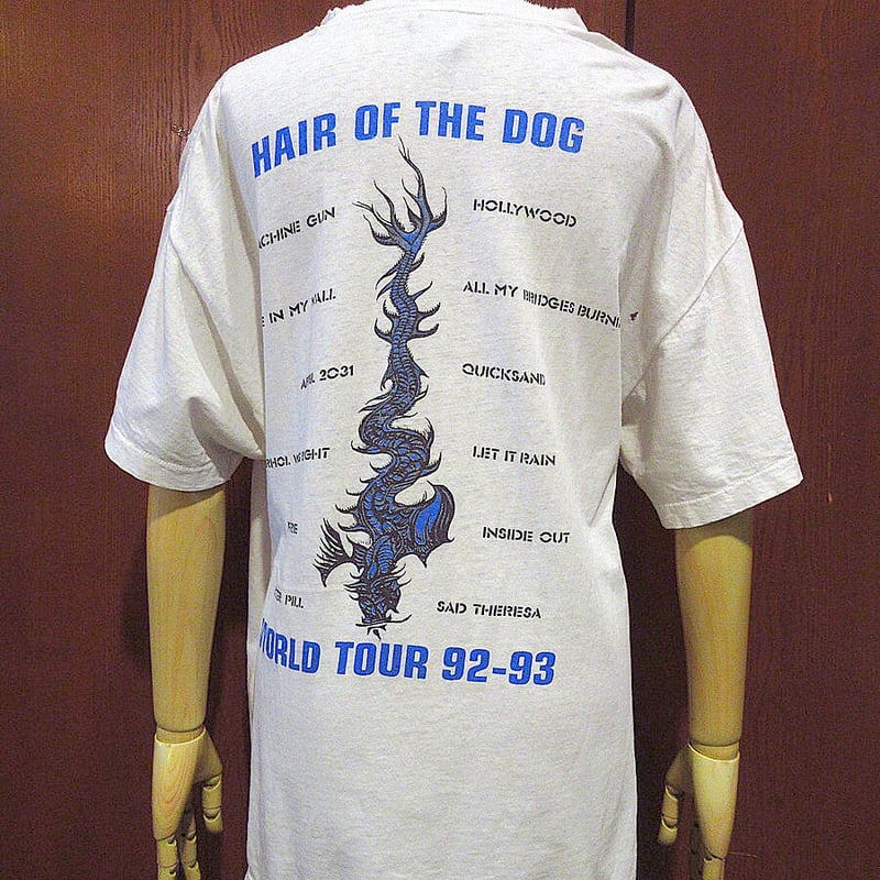 ビンテージ90's○WARRANT 1992年-1993年ワールドツアーTシャツ白