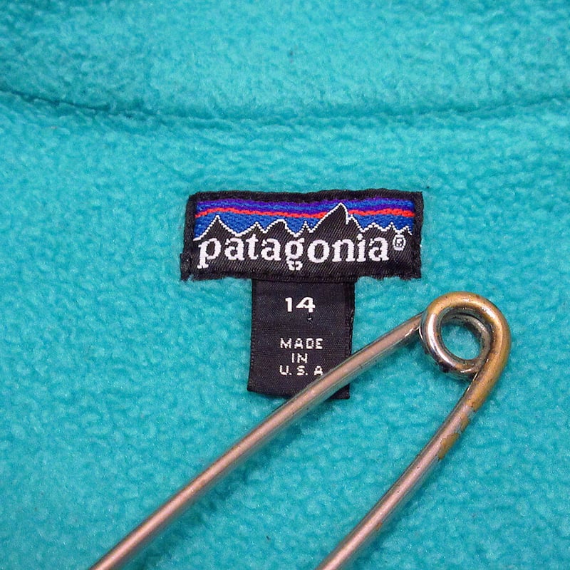 ビンテージ90's○Patagonia ナイロンシェルフリースジャケット紺