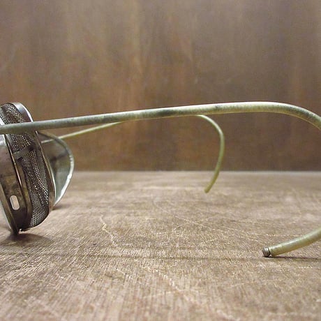ビンテージ40's●American Optical FUL-VUEサイドガード付きボストンセーフティ眼鏡●231105i7-eyglsアメリカンオプティカルグラス
