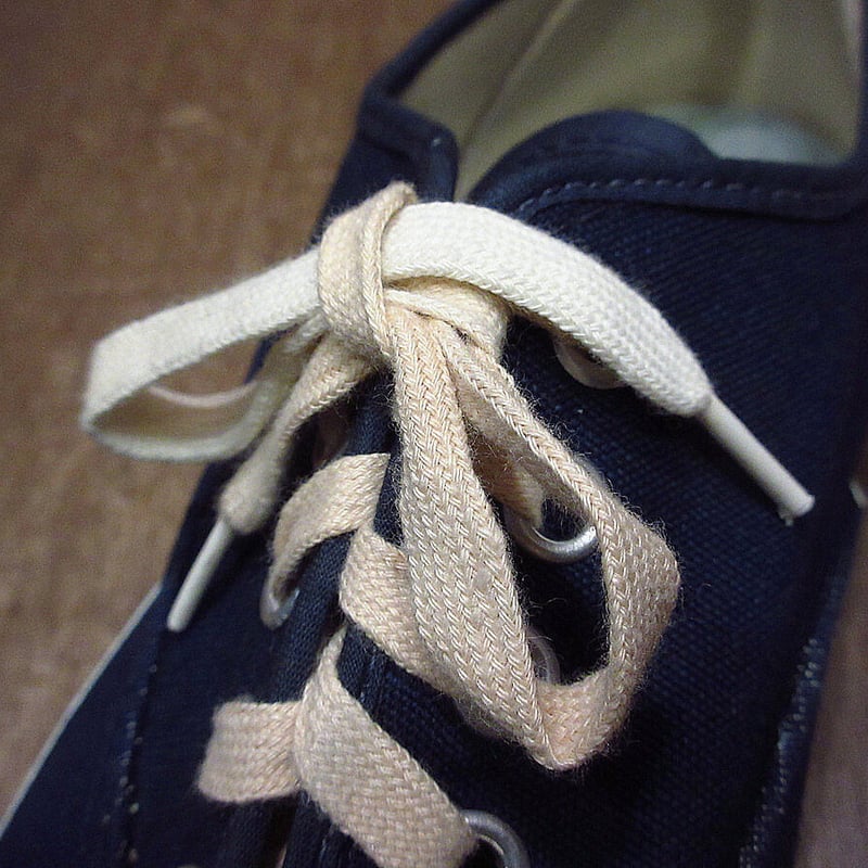 ビンテージ70's○DEADSTOCK Penneysキャンバススニーカー紺8 1/2