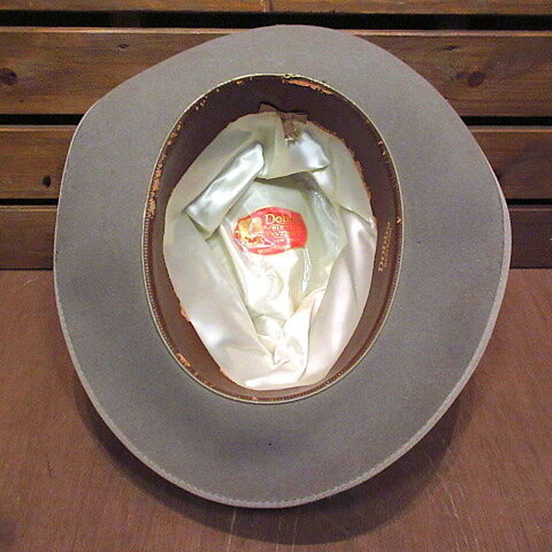 ビンテージ50's○Dobbs WESTWARDフェドラハットグレーsize 7 5/8○20