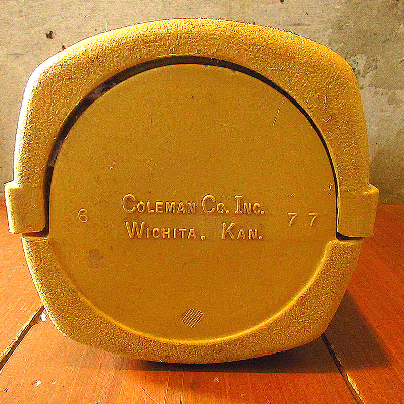 ビンテージ70's○Coleman 200A用クラムシェルケース黄○241025k7-otde