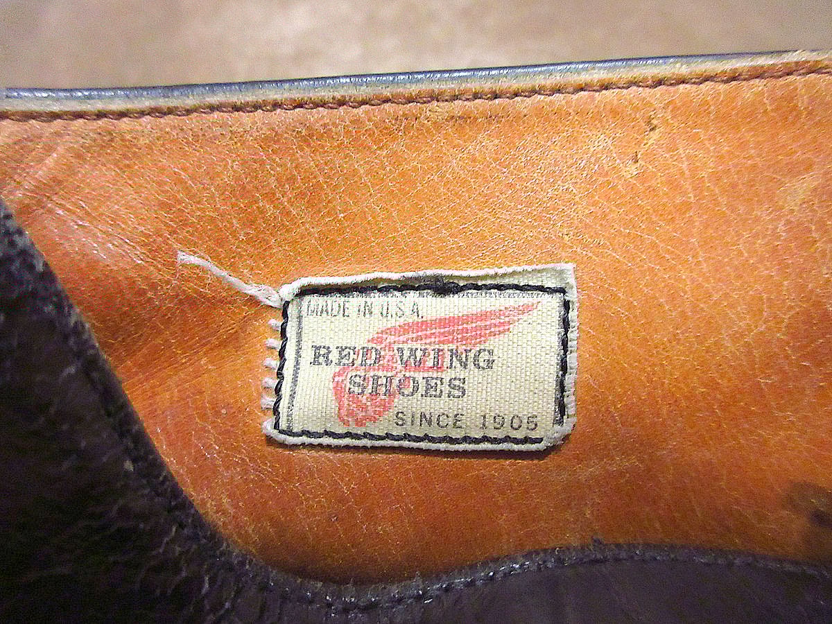 ビンテージ70's80's○REDWINGチャッカブーツ黒size 9 1/2 ビンテージ70's80's○REDWINGチャッカブーツ黒size 9 1/2