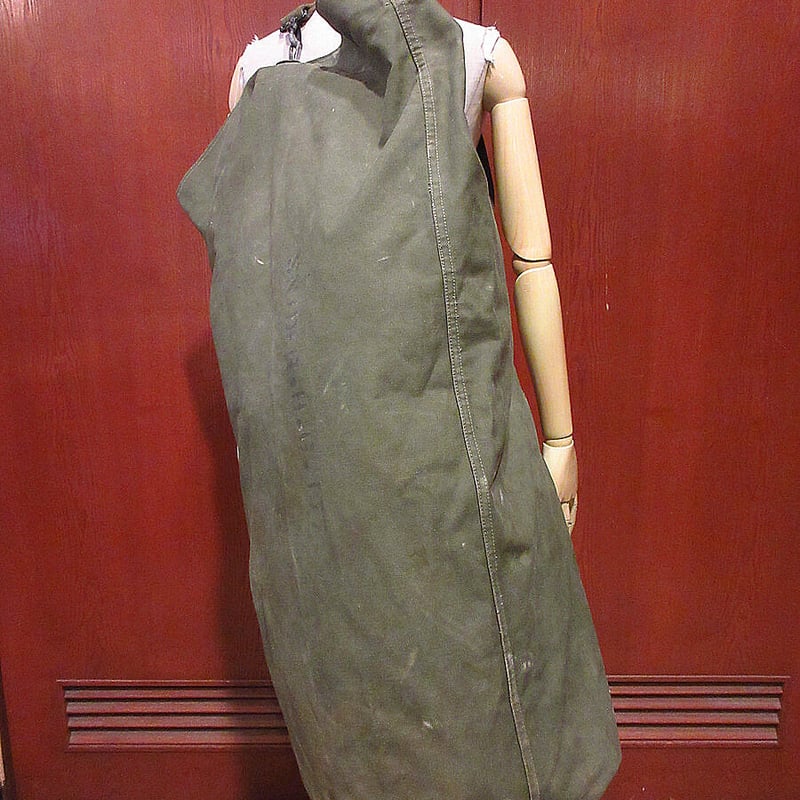 40's〜50's ヴィンテージ ハンドペイント ヘビーダッフルバック スカル ビンテージ40's○U.S.NAVYハンドペイントキャンバスダッフル