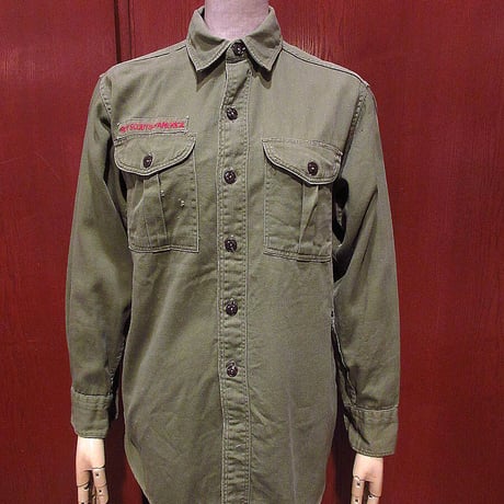 ビンテージ50’s60’s●BOY SCOUTS OF AMERICAボーイスカウト長袖シャツsize 14●210917k3-m-lssh-ot古着メンズシャツ