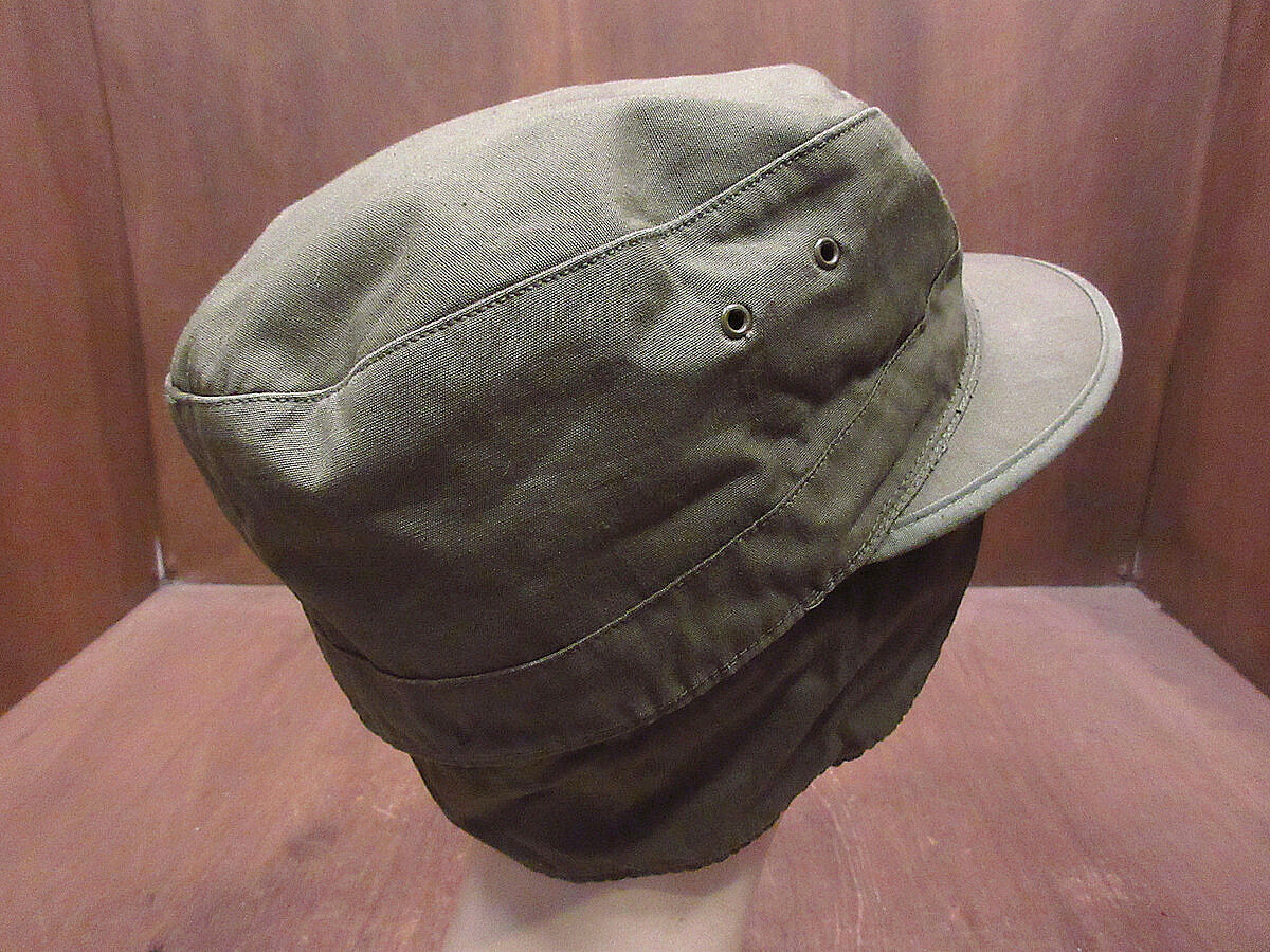ビンテージ40's○U.S.ARMY耳当て付きコットンフィールドキャップsize 7