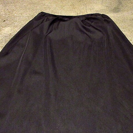 ビンテージ60's●Searsレース付きナイロンスカート黒size S(24-28)●210109f9-w-skt-wf古着レディースシアーズレトロ