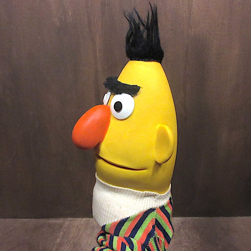 ビンテージ70's○バートソフビハンドパペット○251101n7-dollセサミ