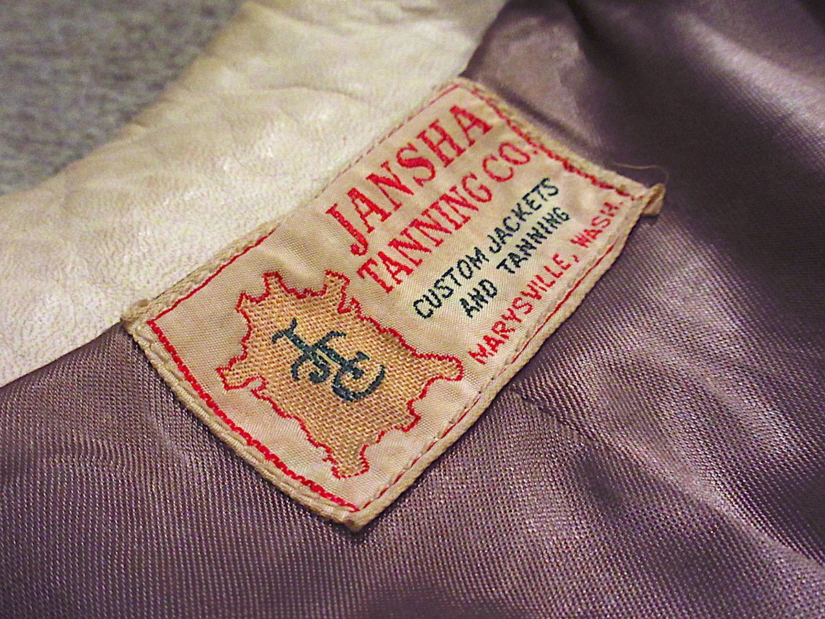 50's 復刻　ビンテージ　ウエスタンジャケット ビンテージ50's○JANSHA TANNING CO.レディースレザーウエスタン
