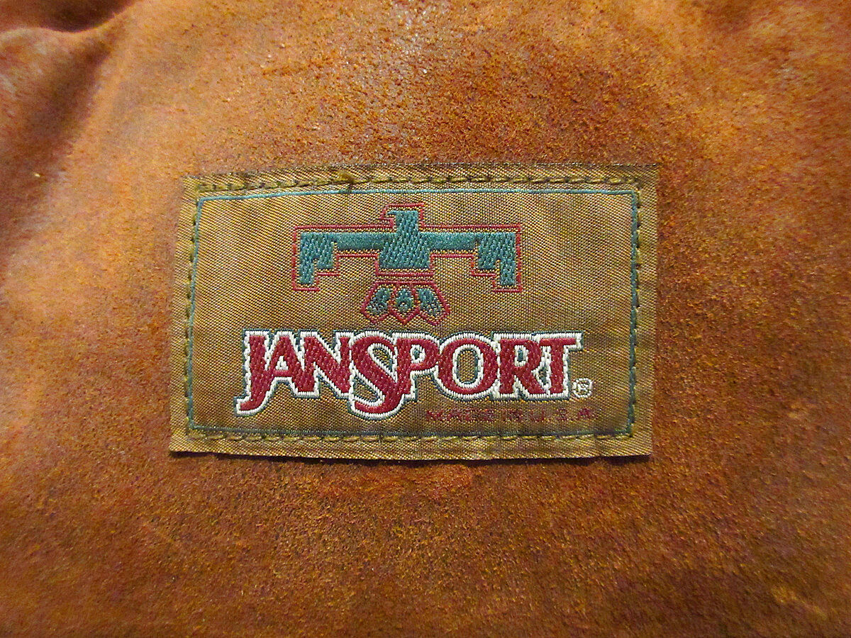 ビンテージ90's○JANSPORT スウェードバックパック茶○210716j8-bag-bp...