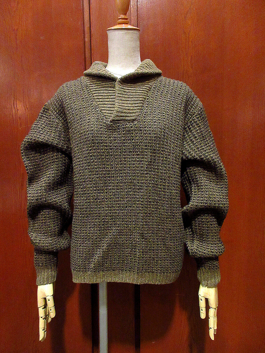 stone  ヴィンテージニットM ビンテージ50's60's○PENNEY'S TOWNCRAFT ショールカラー