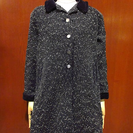 vintageヴィンテージロングコートブラックバイカラー無地レトロUSA海外古着 中古・古着通販】AMERICAN VINTAGE (アメリカンヴィンテージ) ロング