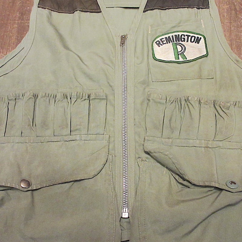 ビンテージ70's○ワッペン付きハンティングベストsize M