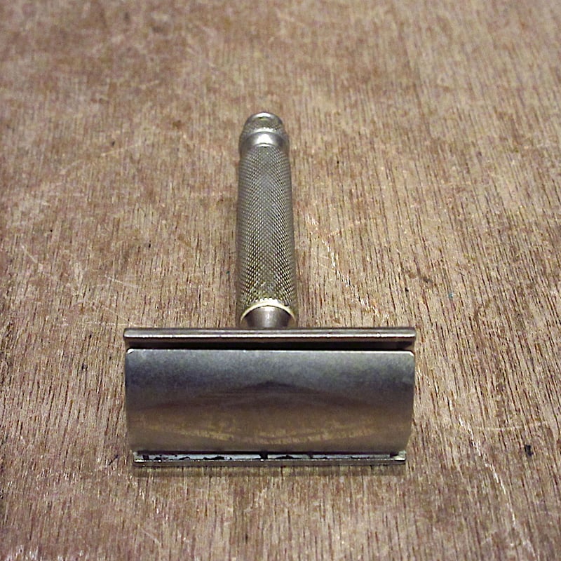 Gilletteアンティークカミソリ ビンテージ-1890's○GEORGE WOSTEN HOLM＆SONSケース付き折りたたみ式