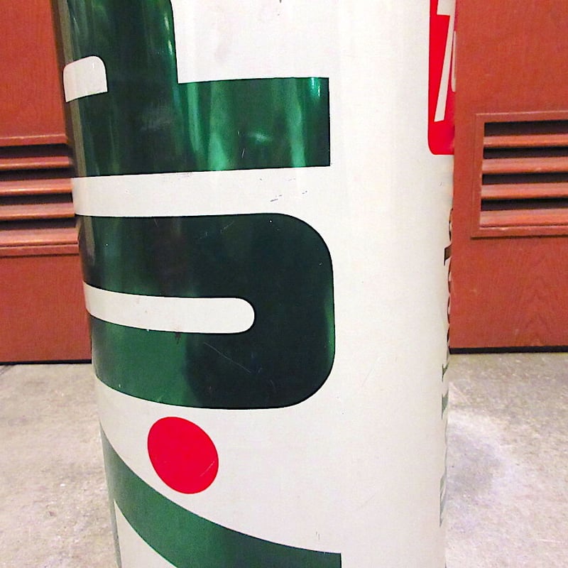 ビンテージ70's○7UPトラッシュ缶○211025r9-otclctゴミ箱インテリア