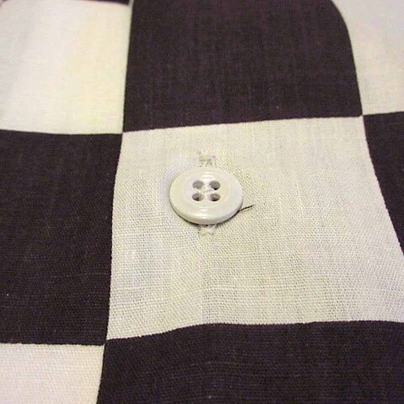 ビンテージ60's○DEADSTOCK Firestoneチェッカーフラッグシャツsize S