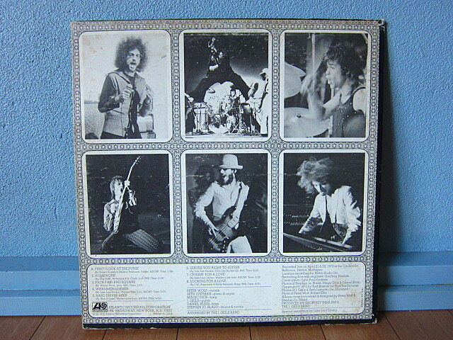 THE J.GEILS BAND○LIVE FULL HOUSE ATLANTIC SD 72