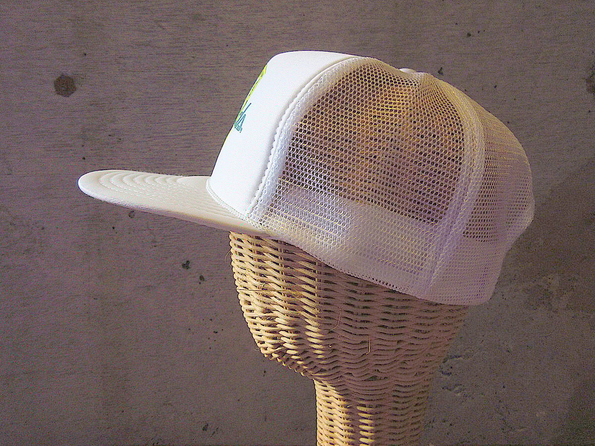 ビンテージ80's○DEADSTOCK Fitzgeraldsメッシュキャップ白