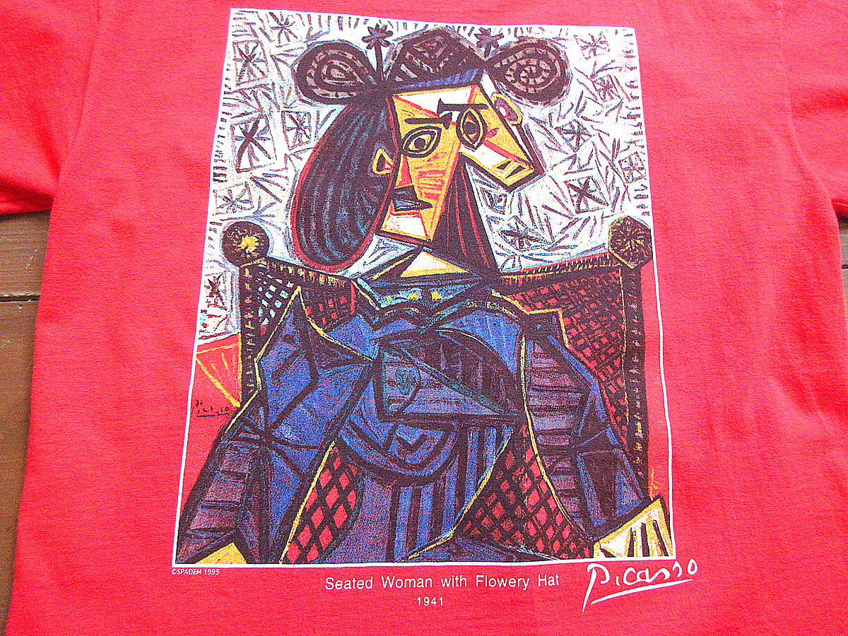 ビンテージ90's○Picasso ''Seated Woman with Flowery H