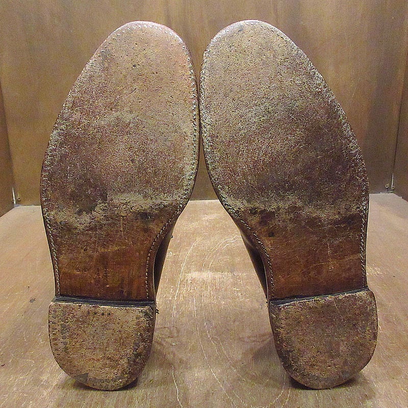 ビンテージ70's○FLORSHEIM IMPERIALコードバンプレーントゥシューズ